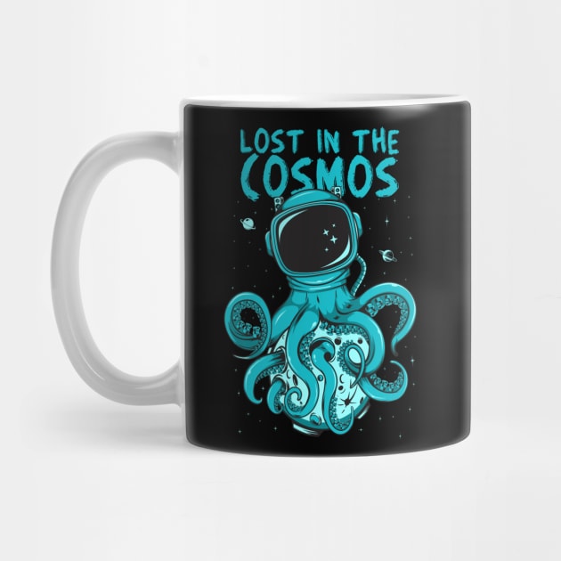 Astronaut Octopus Design  Lost in the Cosmos by EdSan Designs